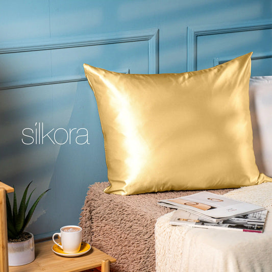 Zijden Kussensloop Goudgeel Atmospheric Photo